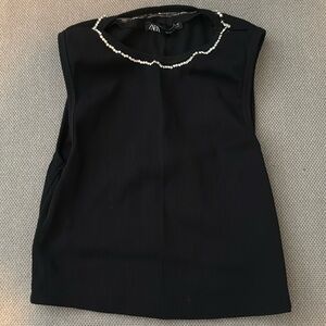 Zara tank with rhinestone all around neckline!!